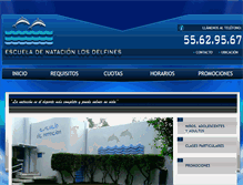 Tablet Screenshot of escueladenatacionlosdelfines.com